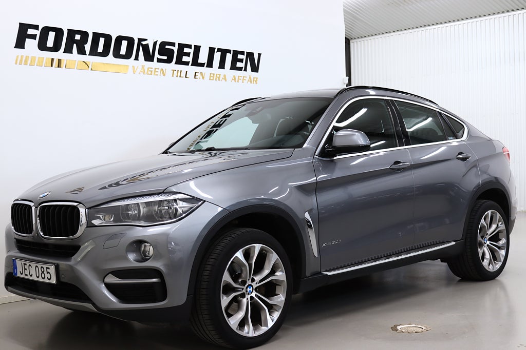 BMW X6 30d Night Vision Värmare 360° H/K Taklucka HUD Drag